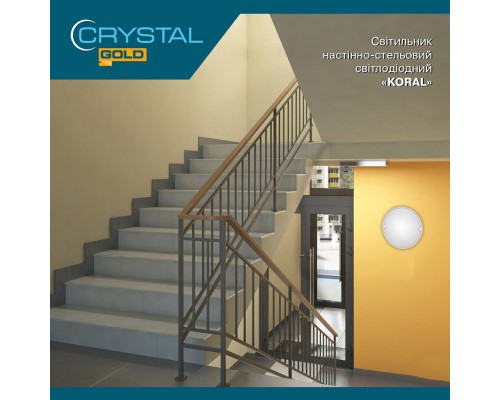 Світильник CRYSTAL KORAL- 15W 6500K ip54 (DNL-030)