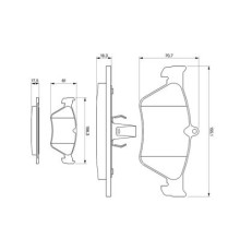 Гальмівні колодки Bosch 0 986 461 129