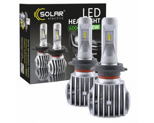 Автолампа SOLAR H7 CANBUS 12/24V 6500K 6000Lm 50W Cree Chip 1860 (8607)