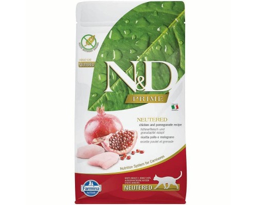 Сухий корм для кішок Farmina GRAIN FREE Sterilised курка, гранат 1.5 кг (8010276030467)