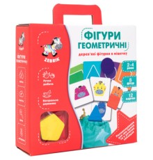 Розвиваюча іграшка Vladi Toys Дерев'яні фігурки в мішечку Геометричні фігури (ZB2001-02)