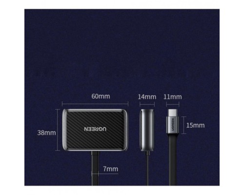 Перехідник USB2.0 to HDMI+VGA (HDMI 1.4b 3D/4K*2K30Hz+VGA 1080P60Hz CM303) black Ugreen (70549)