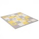 Дитячий килимок Kinderkraft Luno Shapes Yellow 30 елементів (5902533919338)