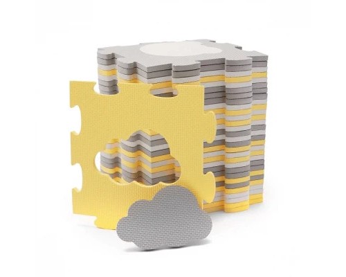 Дитячий килимок Kinderkraft Luno Shapes Yellow 30 елементів (5902533919338) Дитячий килимок Kinderkraft Luno Shapes Yellow 30 елементів (5902533919338)