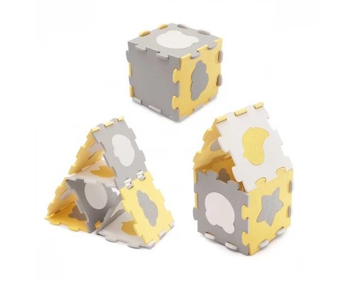Дитячий килимок Kinderkraft Luno Shapes Yellow 30 елементів (5902533919338) Дитячий килимок Kinderkraft Luno Shapes Yellow 30 елементів (5902533919338)