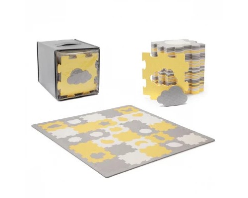 Дитячий килимок Kinderkraft Luno Shapes Yellow 30 елементів (5902533919338) Дитячий килимок Kinderkraft Luno Shapes Yellow 30 елементів (5902533919338)