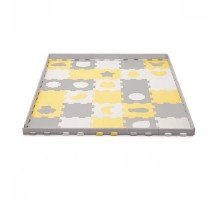 Дитячий килимок Kinderkraft Luno Shapes Yellow 30 елементів (5902533919338)