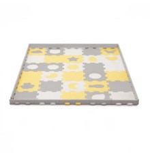 Дитячий килимок Kinderkraft Luno Shapes Yellow 30 елементів (5902533919338)