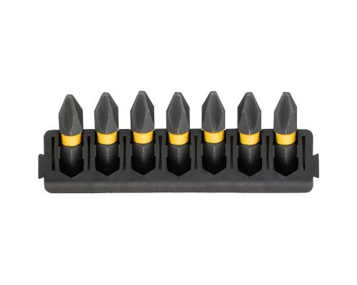 Набір біт DeWALT в касеті для Tough Case, FlexTorq, L = 25 мм, Рh2, 7 шт (DT70807)