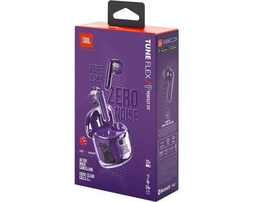 Навушники JBL Tune Flex Ghost Edition Purple (JBLTFLEXGPUR)