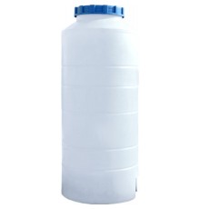 Ємність для води Пласт Бак вертикальна харчова 300 л вузька біла (814)