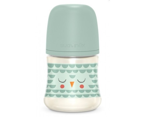 Пляшечка для годування Suavinex Bonhomia, повільний потік, 150 мл зелена (307832)