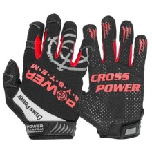 Рукавички для фітнесу Power System Cross Power PS-2860 Black/Red S (PS-2860_S_Black-red)