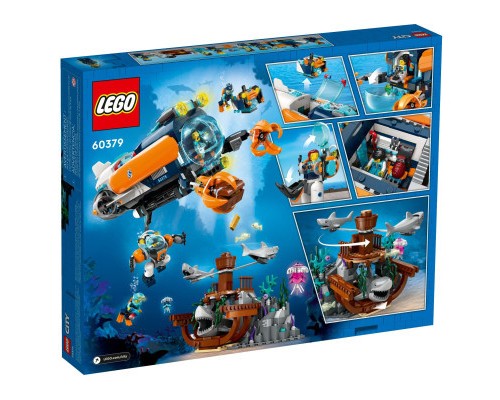Конструктор LEGO City Глибоководний дослідницький підводний човен 842 деталей (60379)