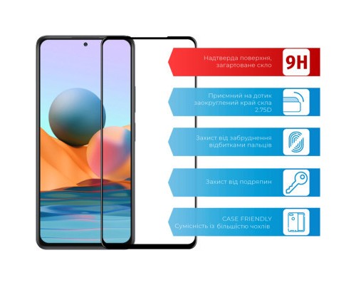 Скло захисне ACCLAB Full Glue Xiaomi Redmi Note 10 Pro (1283126511240)