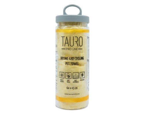 Рушник для тварин Tauro Pro Line для сушки та охолодження 64х43 см жовтий (JOY63240) Рушник для тварин Tauro Pro Line для сушки та охолодження 64х43 см жовтий (JOY63240)