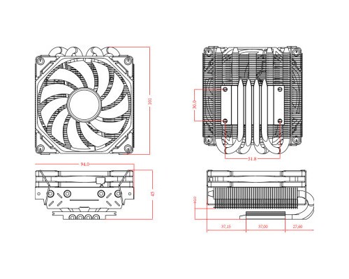 Кулер до процесора ID-Cooling IS-40X V3 Кулер до процесора ID-Cooling IS-40X V3