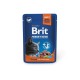Вологий корм для кішок Brit Premium з лососем для стерилізованих 100 г (8595602548460)