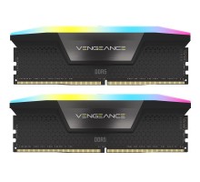 Модуль пам'яті для комп'ютера DDR5 96GB (2x48GB) 6400 MHz Vengeance RGB Black Corsair (CMH96GX5M2B6400C32)