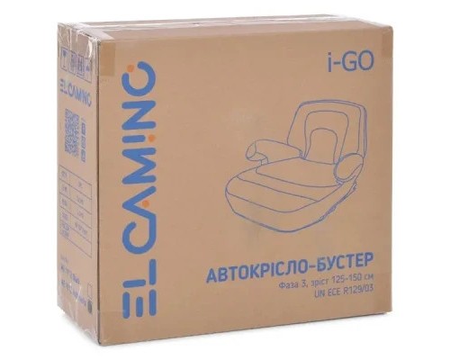 Автокрісло El Camino бустер (22-36кг) I-GO (ME 1112 anthracite)