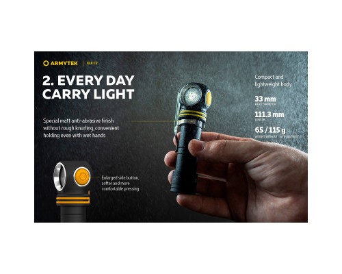Ліхтар Armytek ELF C2 Micro-USB White (F05102C)