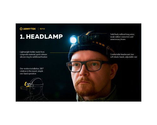 Ліхтар Armytek ELF C2 Micro-USB White (F05102C)