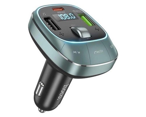 FM модулятор HOCO E76, Silver, Box (E76S) 