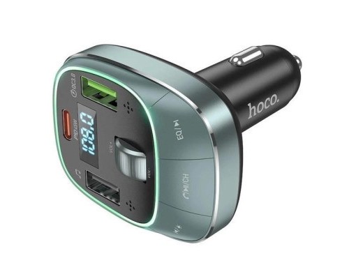 FM модулятор HOCO E76, Silver, Box (E76S) 