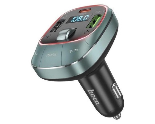 FM модулятор HOCO E76, Silver, Box (E76S) 