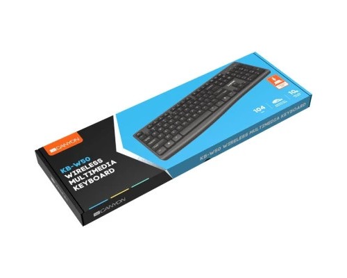 Клавіатура Canyon HKB-W50 Wireless Black (CNS-HKBW05-RU)