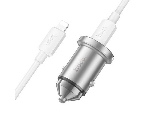 Зарядний пристрій HOCO NZ10 Handy USB-A/Type-C Silver (6942007601832)