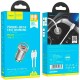 Зарядний пристрій HOCO NZ10 Handy USB-A/Type-C Silver (6942007601832)