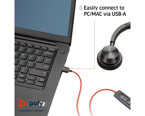 Навушники Poly Blackwire 3320-M USB-A/C (8X220AA)
