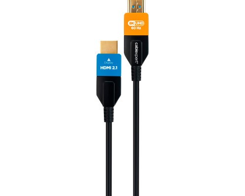 Кабель мультимедійний HDMI to HDMI 5.0m V.2.1 8K 60Hz/4K 120Hz Optic (AOC) Cablexpert (CC-HDMI8K-AOC-5M) Кабель мультимедійний HDMI to HDMI 5.0m V.2.1 8K 60Hz/4K 120Hz Optic (AOC) Cablexpert (CC-HDMI8K-AOC-5M)