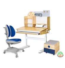 Парта з кріслом Mealux Timberdesk S (парта+кресло+тумба) (BD-685 S+ box BD 920-2 BL+Y-115 DGB)