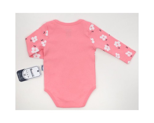 Набір дитячого одягу Miniworld з квіточками (16378-62G-pink)