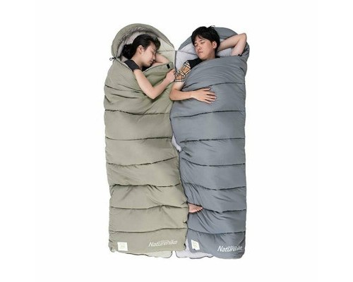 Спальний мішок Naturehike з капюшоном M400 NH20MSD02 (1°C) правий, зелений (6975641886099)