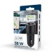Зарядний пристрій Gembird 1xUSB-A (18W QC3.0) + 1xUSB-C (PD 20W) black (TA-UC-AC2PDQC38-CAR-01)