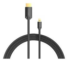 Кабель мультимедійний HDMI to Micro HDMI 1.5m V2.0 4K 60Hz 18Gbps HDR Dolby Vention (AGIBG)
