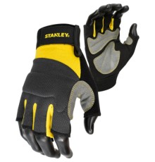Захисні рукавиці Stanley відкриті, розмір L/9, з додатковими накладками на долоні (SY640L)