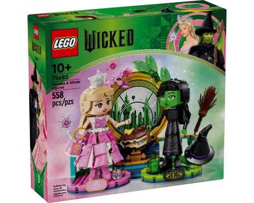Конструктор LEGO Wicked Фігурки Ельфаби й Ґлінди 558 деталей (75682)