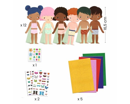 Набір для творчості Djeco М'яке вбрання (DJ00086)