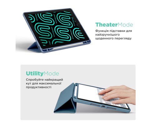 Чохол до планшета Armorstandart Smart Fold Pen Apple iPad Air 11 (2024) Lavender Grey (ARM78118)