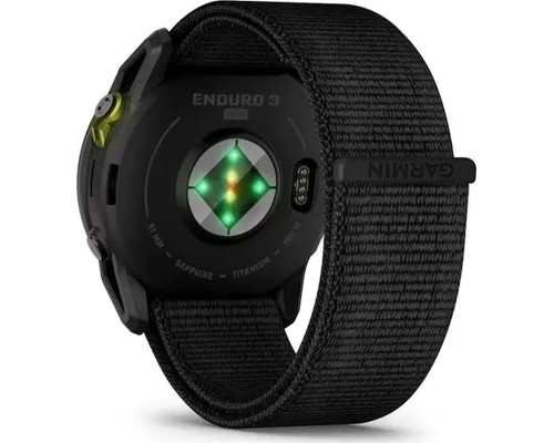Смарт-годинник Garmin Enduro 3, Crbn Gry DLC Ti w/Blk Sport Loop Band, GPS (010-02751-01)
