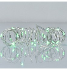 Гірлянда YES! Fun Нитка на мідному дроті 20 LED Зелена 2 м Статична На батарейках (975026)