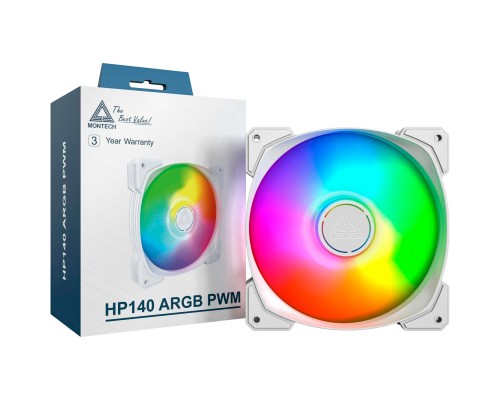 Кулер до корпусу MONTECH HP140 PWM WHITE