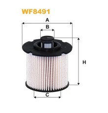 Фільтр паливний Wixfiltron WF8491