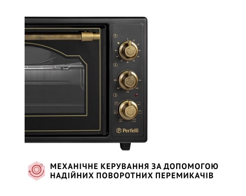 Електропіч Perfelli LAGGIO 37 BLACK RETRO