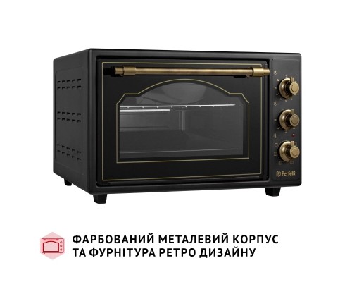 Електропіч Perfelli LAGGIO 37 BLACK RETRO