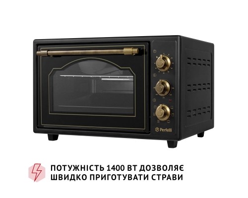 Електропіч Perfelli LAGGIO 37 BLACK RETRO